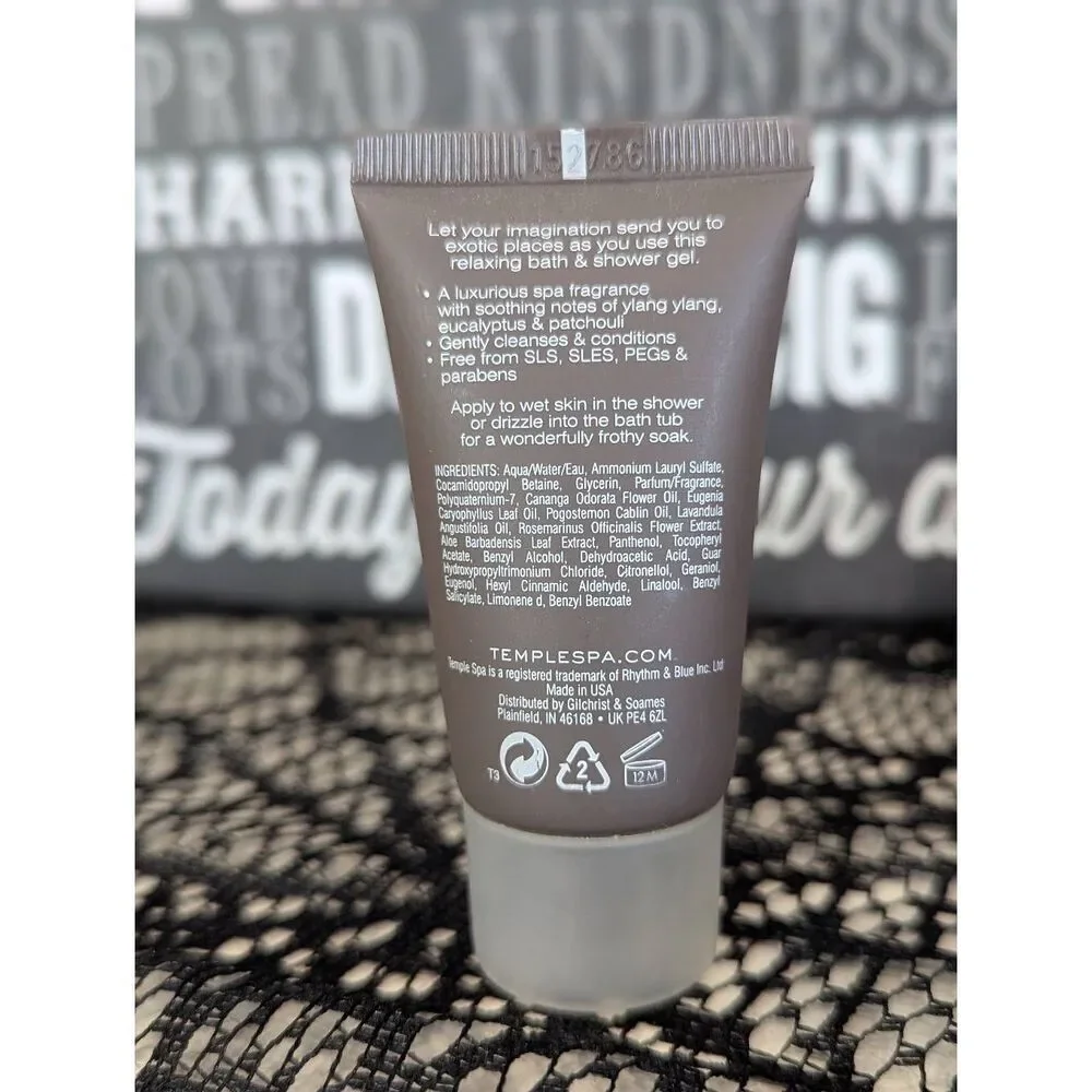 5/25 TEMPLESPA “La La Lagoon” Bath & Shower Gel (travel size)